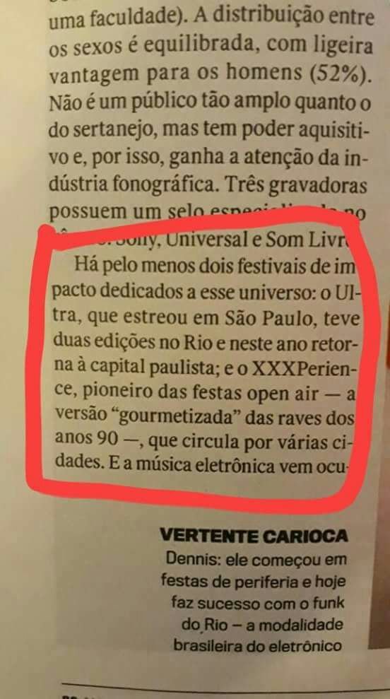 Trecho da matéria publicada na revista Veja